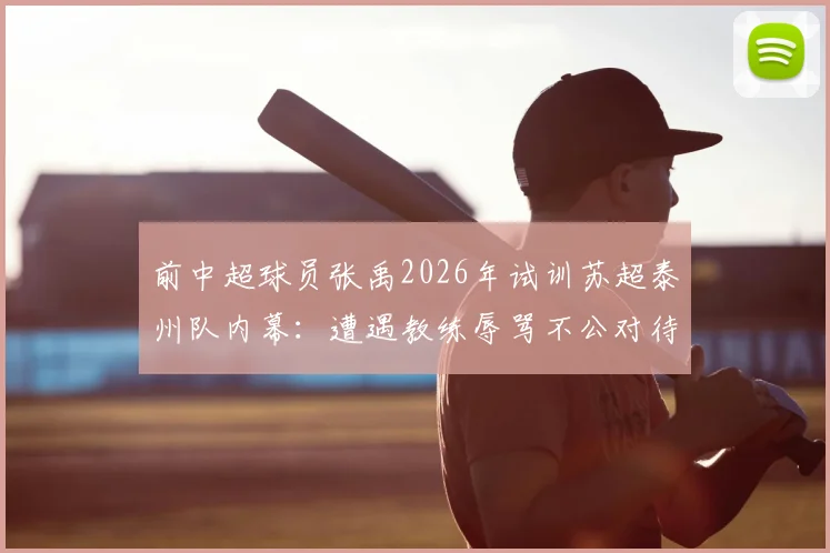 前中超球员张禹2026年试训苏超泰州队内幕:遭遇教练辱骂不公对待与真实情况说明